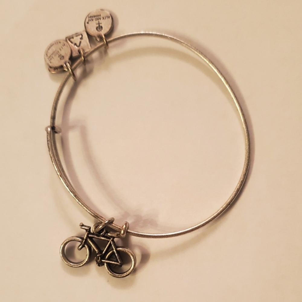 Alex and Ani Bicycle Charm Bracelet